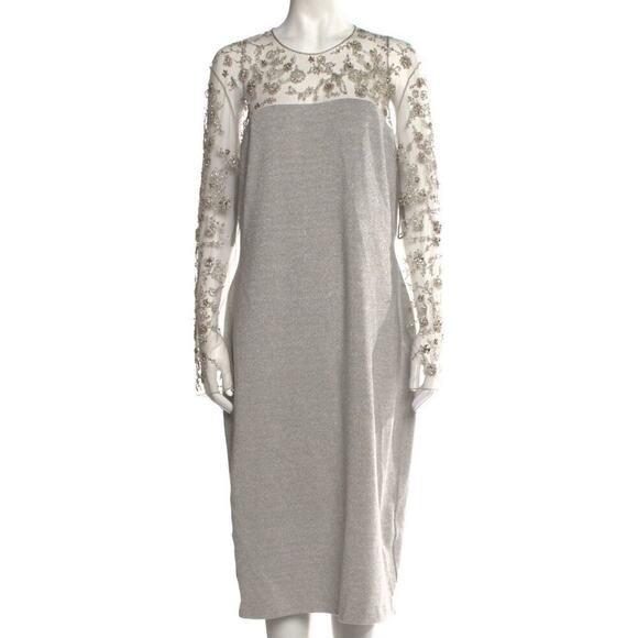 Ralph Lauren Collection Purple Label Cashmere Beaded Embellished Dress NWT $4K - Picture 3 of 7